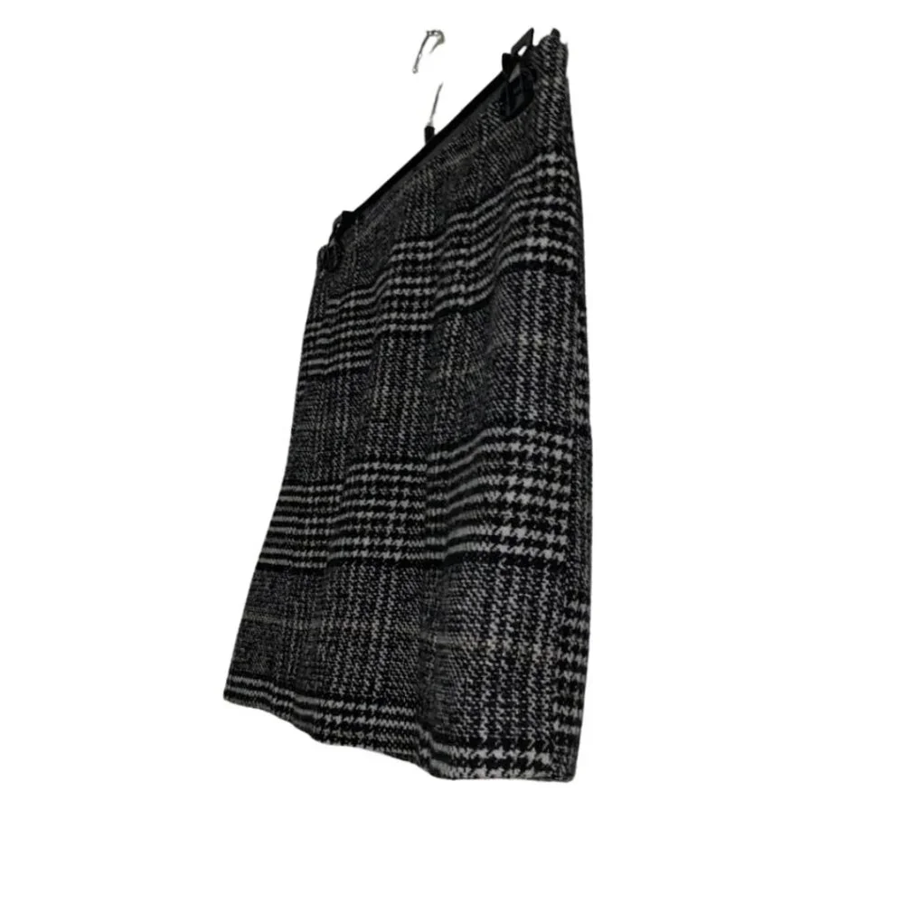 2/$20 SALE Forever 21 Plaid Checkered Wool Blend Lined Preppy Mini Skirt